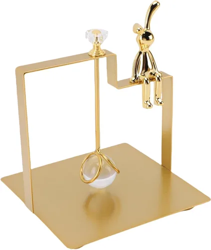 Vista 3 de Focket Napkin Holder, Thick Iron Decor Napkin Dispenser with Square Base for Kitchen Bar Restaurant Bathroom Table (Gold)