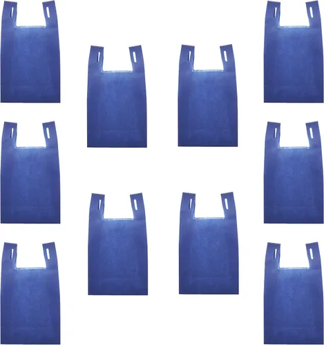 Vista 16 de DISCOUNT PROMOS Custom Bodega Lightweight Tote Bags Set of 10-100, Personalized Bulk Pack - Reusable, Grocery, Tradeshow