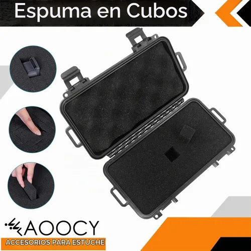Vista 2 de Funda pequeña de 8 pulgadas con inserto de espuma personalizable Pluck – IP67 impermeable funda de transporte duro para electrónica portátil