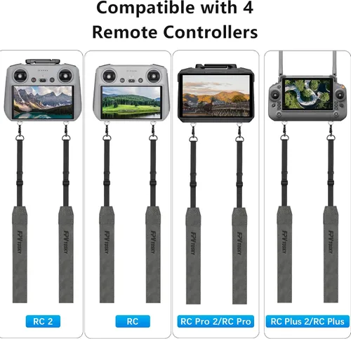 Vista 3 de FPVtosky Cordón para DJI RC 2 y RC y RC Pro 2, correa de cuello RC, cuero suave compatible con accesorios de mando a distancia DJI