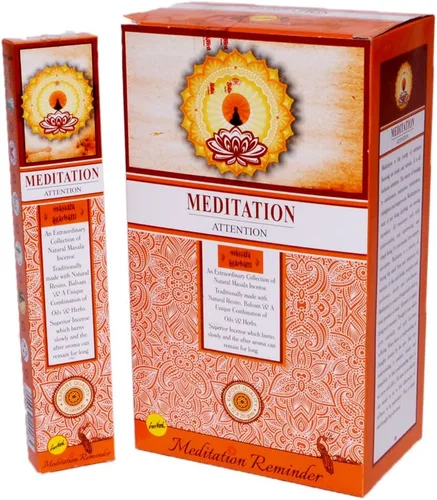Vista 5 de Paquete de 12 palitos de alta calidad de meditación con fragancia de incienso prémium