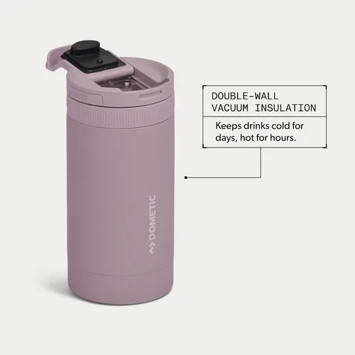 Vista 2 de Dometic Vaso de 12 onzas Vaso aislado de acero inoxidable con tapa magnética Saúco