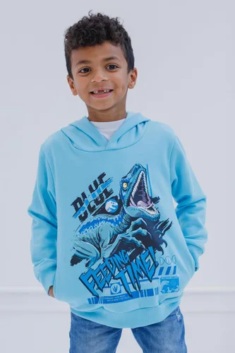 Vista 2 de Jurassic World Dinosaurio T-Rex - Sudadera con capucha de forro polar para niños pequeños a grandes