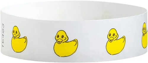 Vista 8 de 500 Wristco Blue Penguins - Pulseras Tyvek de 3/4 pulgadas - Pulseras de papel para eventos