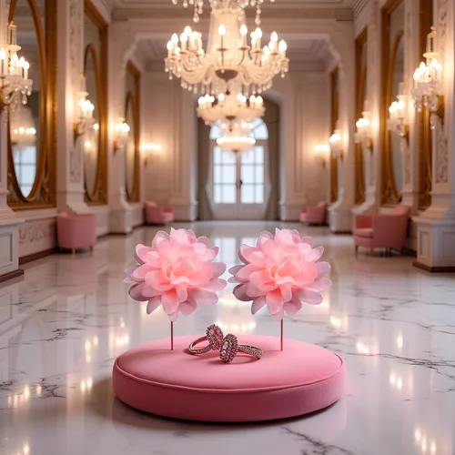 Vista 3 de 2 anillos de flor rosa para baile de Jisoo, anillo de dedo ajustable con rosa artificial para danza de flores artificiales