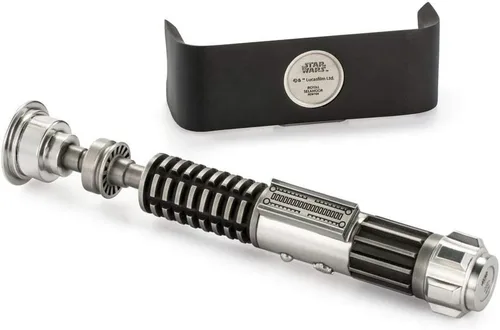 Vista 6 de Royal Selangor Acabado a mano de la colección de Star Wars OBI-Wan Kenobi con sable de luz de peltre para documentos, regalo