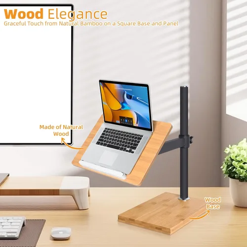 Vista 5 de wishacc Soporte de libro ajustable para lectura, soporte ergonómico de lectura de libros de escritorio con ajuste de altura y ángulo, soporte