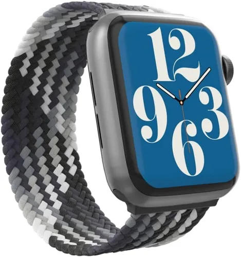 Vista 12 de ZAGG Gear4 - Correa elástica trenzada Solo Loop - SM - Verde bosque - Compatible con Apple Watch de 1.496 pulgadas, 1.575 pulgadas, 1.614 pulgadas