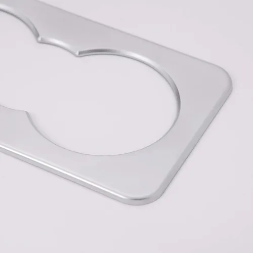 Vista 8 de YIWANG ABS cromado asiento trasero de la fila del coche titular de la taza del agua cubierta del marco etiqueta engomada para Jaguar XE F-Pace XF