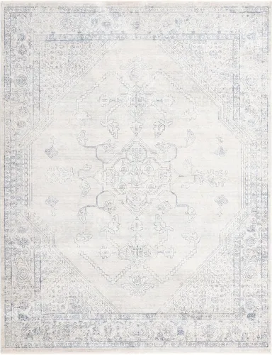 Vista 30 de Unique Loom Newport Collection - Alfombra de área ocre (2' x 3' 11", azul/marrón claro)