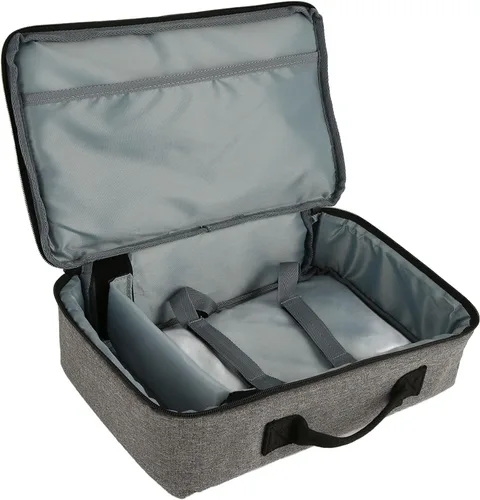Vista 7 de Estuche para proyector, bolsa de proyector resistente de 13.6 x 7.9 x 4 pulgadas, funda de transporte para proyector portátil, estuche de nailon
