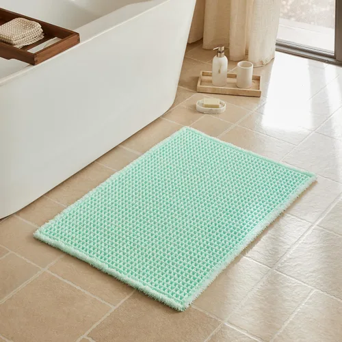 Vista 71 de Triohero Tapete de baño con diseño de gofre, tapete de baño pequeño y bohemio, antideslizante, lavable, ultra suave, súper absorbente, de secado