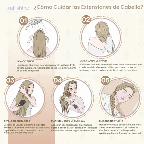 Vista 5 de Full Shine - Extensiones adhesivas de cabello humano de 20 pulgadas, extensiones de cabello con cinta invisible, color 1000 rubio hielo, sin