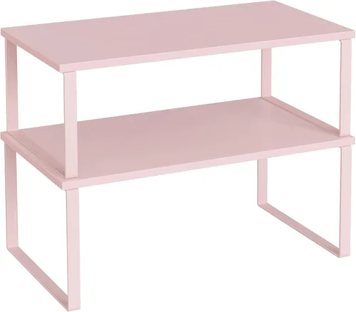 Vista 24 de SONGMICS Estante Organizador de Gabinete, Juego de 2 Estantes de Encimera de Cocina, Almacenamiento de Cocina, Estante de Especias, Apilable
