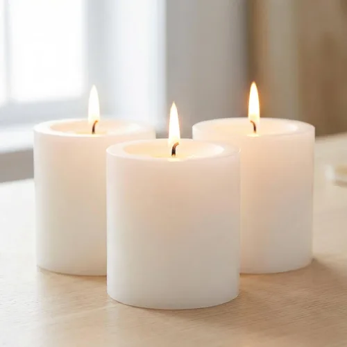 Vista 61 de Richland® Juego de 20 velas de pilar de 2 x 3 pulgadas, color marfil sin perfume