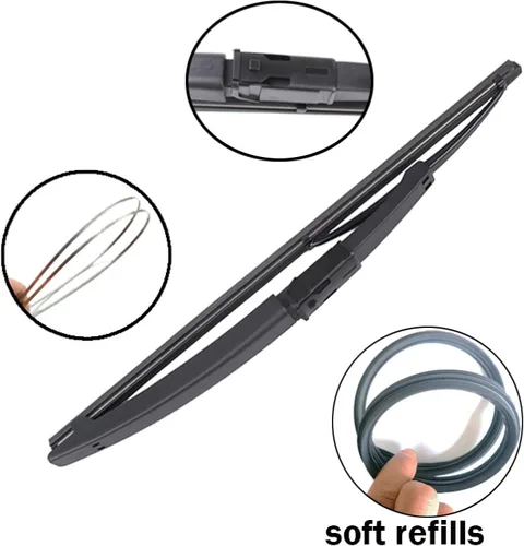 Vista 4 de 12 "limpiaparabrisas trasero para Chevrolet Onix 2012-2019 coche trasero limpiaparabrisas limpiaparabrisas trasero