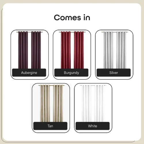 Vista 5 de Achim Home Furnishings cortinas blackout con arandelas