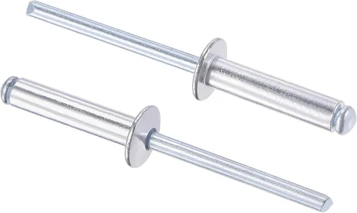 Vista 20 de uxcell Remaches ciegos, remaches de aluminio para tirar, 60 piezas tono plateado
