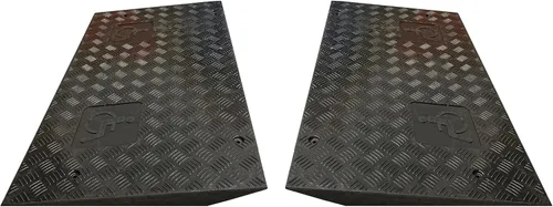 Vista 3 de Electriduct Rampa para silla de ruedas para cubierta de cable, protector de cable de transición suave, perfil de 2 pulgadas, goma antideslizante