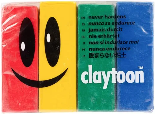 Vista 8 de Van Aken Claytoon - Arcilla para modelar – 1 libra (cuatro barras de 4 onzas) – Uso para Claymation, modelos y Stop Motion (Circus)
