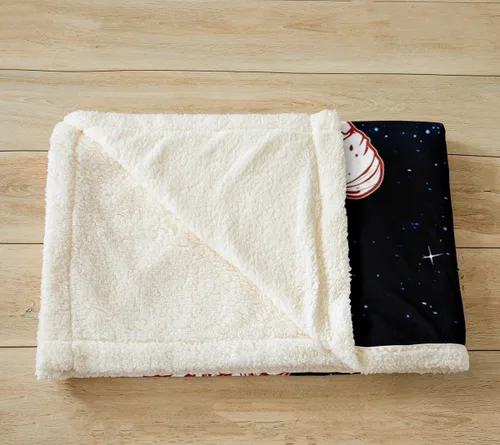 Vista 3 de Astronaut Throw Blanket Galaxy Planet Airship Bed Blanket for Kids Boy Girls Room Decor, Outer Space Theme Blanket for Couch Sofa, Soft and
