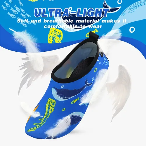 Vista 2 de Zapatos de agua para niños pequeños, antideslizantes, ligeros, atléticos, para playa, piscina, para niños y niñas