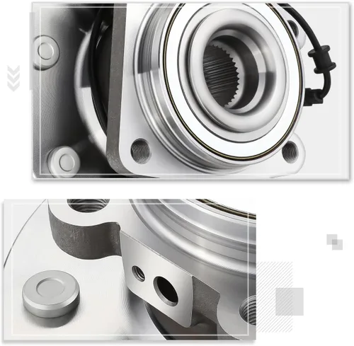 Vista 4 de [Left/Right Side] Front Wheel Bearing Hub Assembly w/ABS Sensor Compatible with 11-20 Silverado/Sierra 2500 3500