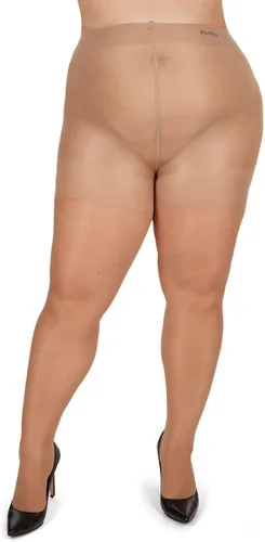 Vista 10 de MeMoi Medias energizantes de talla grande con control de curvas para mujer, medias semiopacas, medias ligeras para mujer Beige (City Beige)