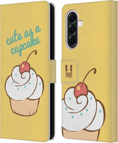 Vista 284 de Head Case Designs Assortment Cupcakes Happiness Leather Wallet Case Compatible with Samsung Galaxy A07 4G Surtido