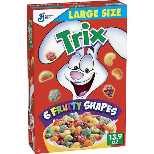Vista 12 de Trix Cereal de desayuno, 6 formas afrutadas, hecho con grano entero, 10.7 onzas Grano entero, buena fuente de calcio, 12 vitaminas y minerales