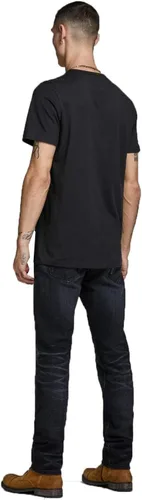 Vista 5 de Jack & Jones Paquete de 2 camisetas de algodón con cuello redondo para hombre