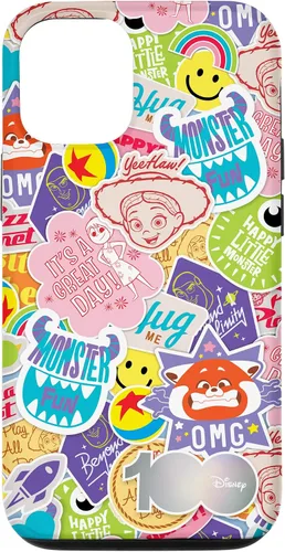 Vista 26 de Funda para iPhone 16 Disney 100 Pixar Happy Faces and Happy Stickers D100