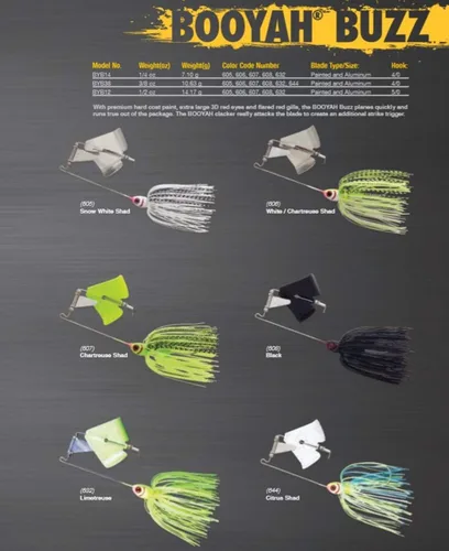 Vista 2 de Booyah Señuelo de pesca Buzz Buzzbait Bass Negro