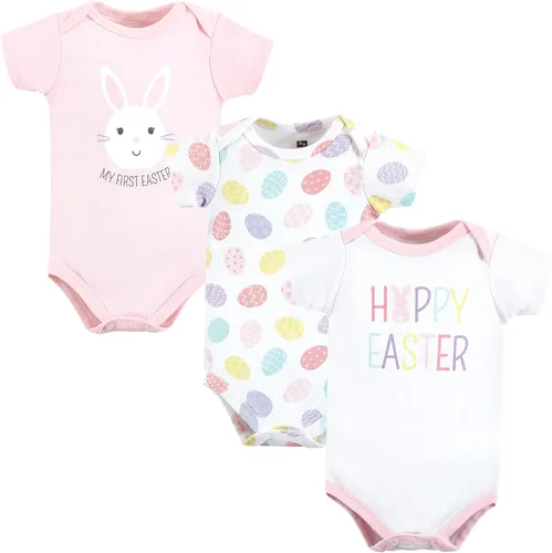 Vista 332 de Hudson Baby baby-girls Cotton Bodysuits 3-pack
