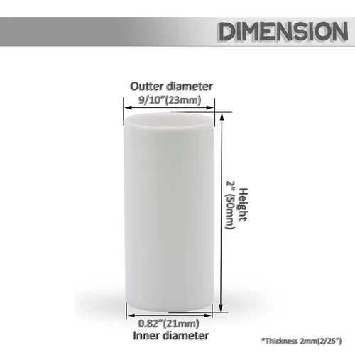 Vista 2 de Fundas de plástico blancas para velas de 2, 3, 4, 6 pulgadas, fundas para candelabros, base de candelabro E12, juego de 12 (2 pulgadas/24 unidades)