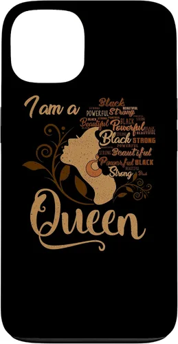 Vista 7 de Funda para iPhone 16 BLM Melanin Women I'm a Queen African American Black Pride