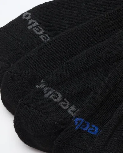 Vista 5 de Reebok Calcetines deportivos acolchados que absorben la humedad, paquete de Todo negro