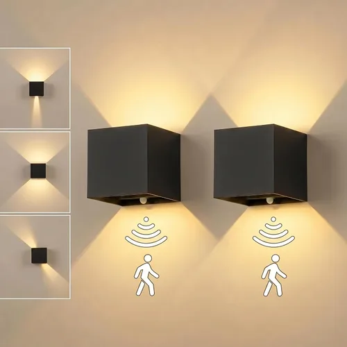 Vista 8 de Luz de Pared LED RGB, Aplique de Pared con Batería de 6000mAh, 16 Colores, Recargable, Control Remoto, Regulable, Magnética, Luz de Pared RGB-1
