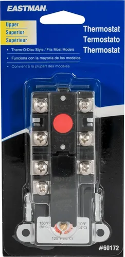 Vista 8 de Eastman 60170N Termostato de elemento inferior de tiro único para calentadores de agua, negro