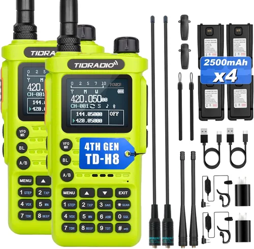 Vista 12 de TIDRADIO TD-H8 Radio de mano para jamón, Walkie Talkies Radio bidireccional
