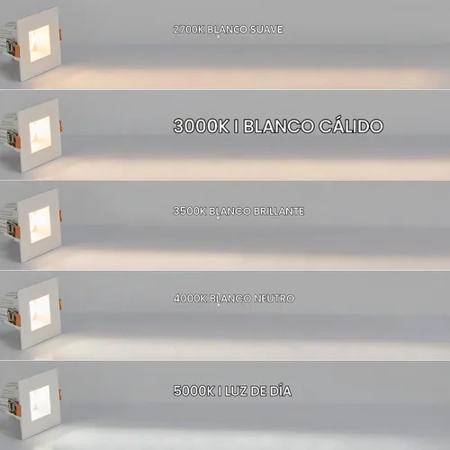 Vista 5 de Maxxima Downlight LED empotrado antideslumbrante de 2", blanco, 500 lúmenes
