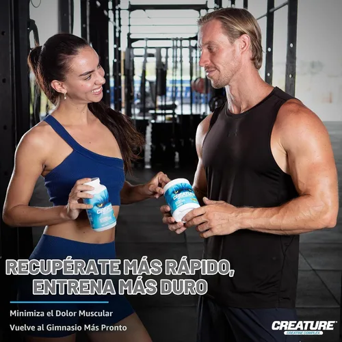 Vista 7 de CREATURE® Creatine Complex - Cápsulas de monohidrato de creatina con 5 tipos de creatina, incluyendo Con-Crēt® creatina HCL, promueve los músculos