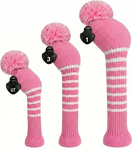 Vista 15 de Scott Edward Juego de 3 fundas para cabezas de golf para madera, se adaptan bien al conductor (460 cc) de madera de calle e híbrida (UT), el cambio