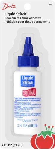 Vista 2 de Dritz Liquid Stitch Fabric Mender, 1.69 onzas líquidas, transparente Adhesivo de tela transparente - Suministros de costura
