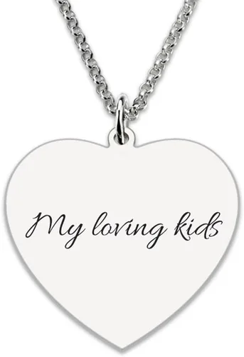 Vista 3 de MissNity Collar de plata de ley con foto grabada, imagen personalizada, para mujeres y hombres, hecho a mano, ideal para regalo, grabado gratuito