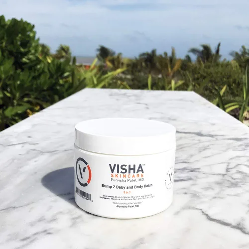 Vista 7 de Visha Skincare Bump 2 Baby Body Balm Alivia la piel seca y el eccema Previene las estrías Fortalece la piel Crema corporal para pieles