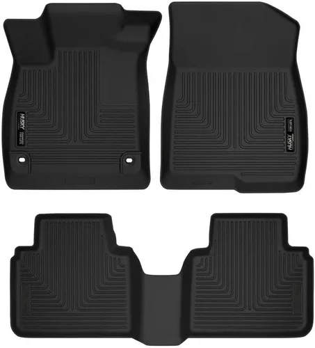 Vista 10 de Husky Liners Weatherbeater Alfombrillas para piso Compatibles con Honda Accord 4 puertas 2008-2012 Delanteras y segunda fila, 3 piezas, negro