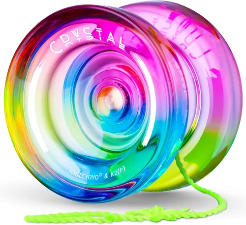 Vista 13 de MAGICYOYO Responsive Yoyo Professional K2 Crystal, Yo yo de doble propósito para niños y jugadores avanzados, yoyos degradados de plástico con 12