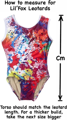 Vista 6 de LIL'FOX Leotardos de gimnasia para niñas Baile infantil, vaso, acrobacia, equipo de gimnasia