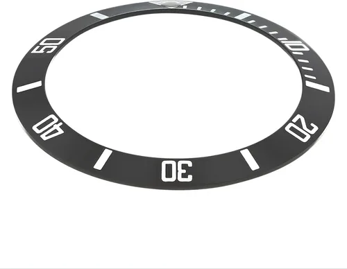 Vista 2 de Ewatchparts BISEL INSERTO COMPATIBLE CON TAG HEUER O OMEGA SEAMASTER WATCH 38 X 30 NEGRO